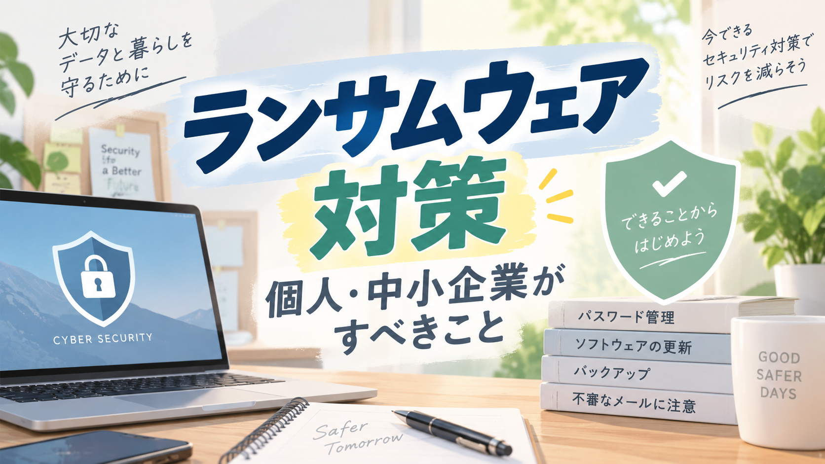 ランサムウェア対策で個人・中小企業がすべきこと