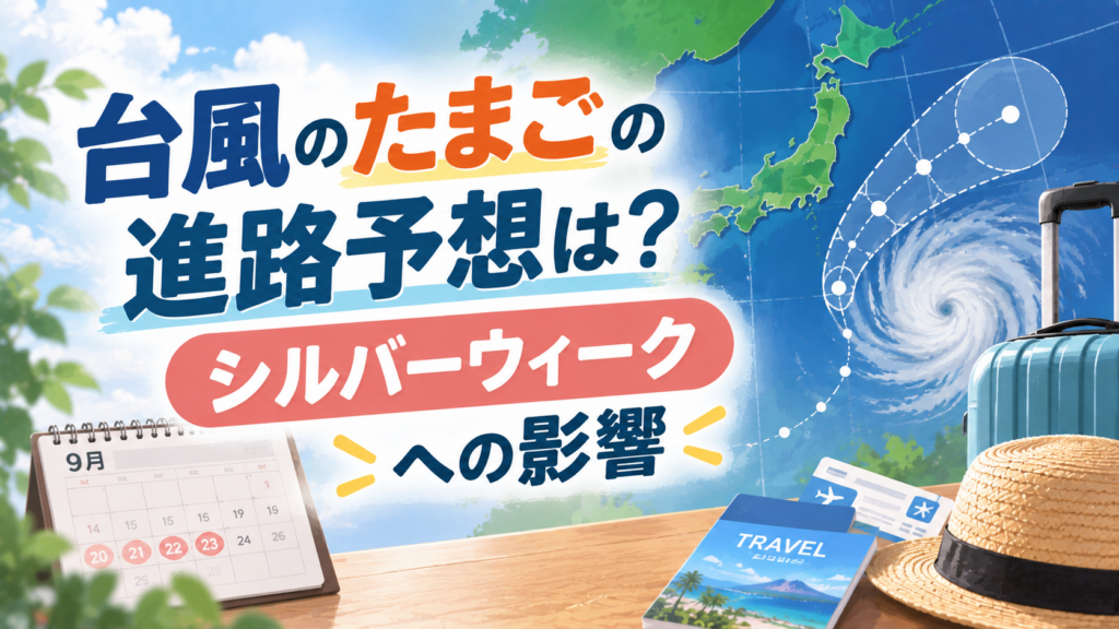 台風のたまごの進路予想は？シルバーウィークへの影響