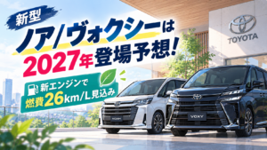 新型ノア/ヴォクシーは2027年登場予想!新エンジンで燃費26km/L見込み