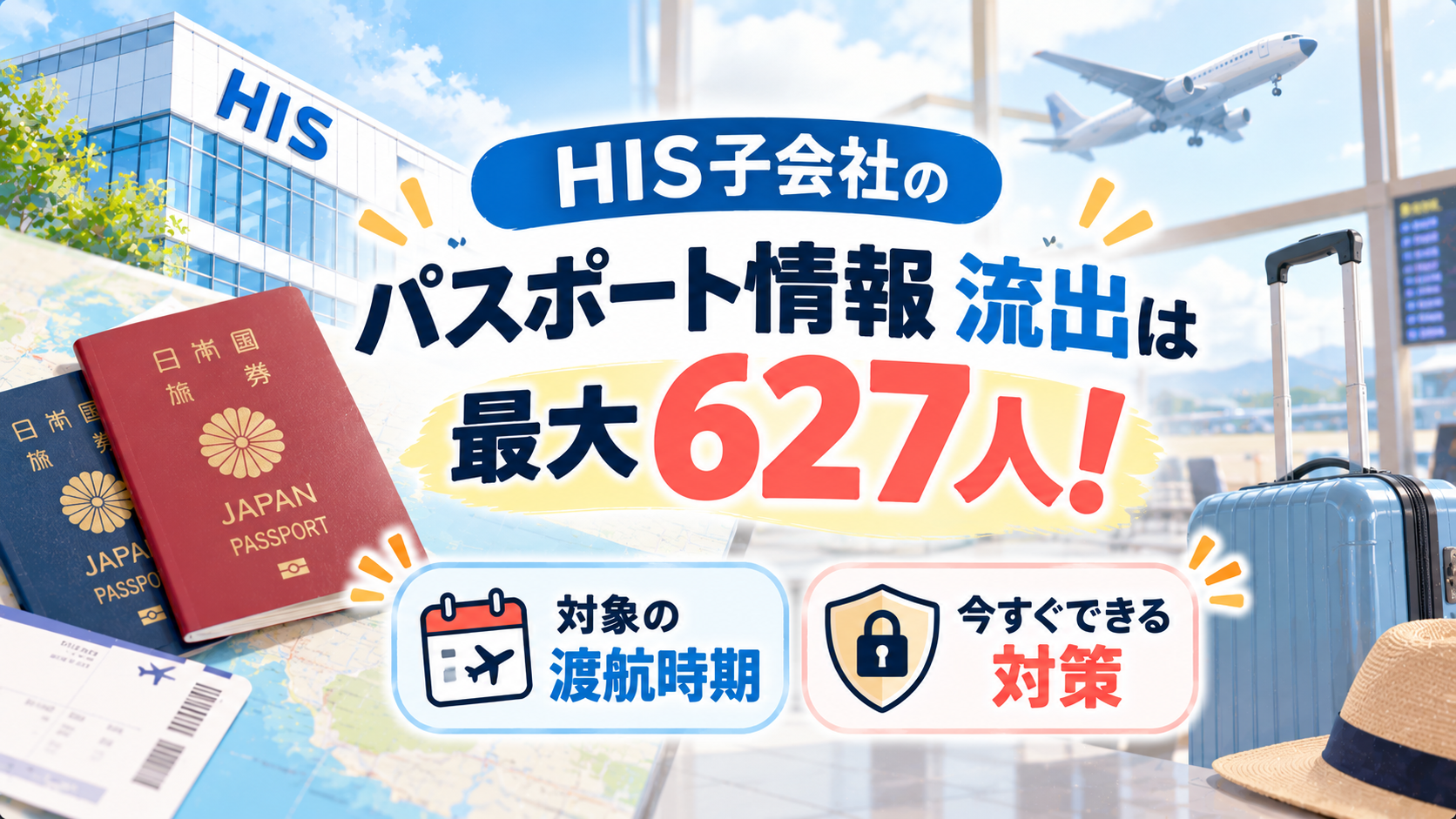HIS子会社のパスポート情報流出は最大627人!対象の渡航時期と対策